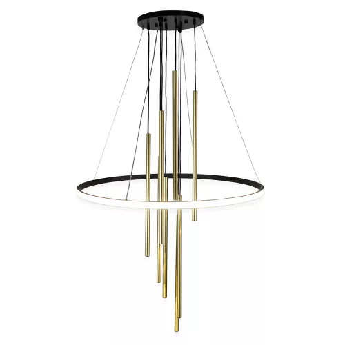 ANTIGO 8978 LUNA Modern Led Függesztett Lámpa Fekete, Matt Sárgaréz G9, LED IP20