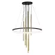 ANTIGO 8978 LUNA Modern Led Függesztett Lámpa Fekete, Matt Sárgaréz G9, LED IP20