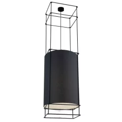 ANTIGO 9032 PAA Glamour Függesztett Lámpa Fekete E27 IP20