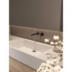   AREZZO design PALMFIELD fali mosdócsaptelep, fekete AR-1103BL