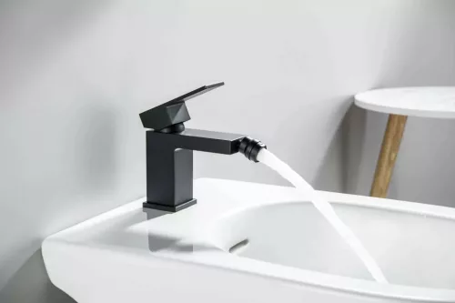 AREZZO design CUBEFIELD bidé csaptelep, fekete