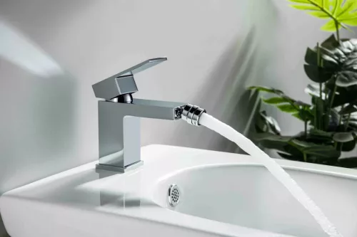 AREZZO design CUBEFIELD bidé csaptelep, króm