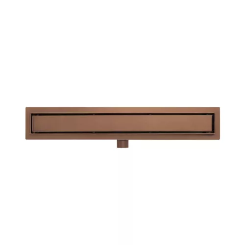 AREZZO design 2in1 800 mm-es rozsdamentes acél folyóka, szálcsiszolt bronz