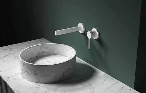 AREZZO design ELEGANT fali mosdócsaptelep, matt fehér
