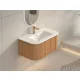 AREZZO design SIERRA 80 cm-es Fürdőszoba alsószekrény 1 fiók, 2 ajtó, tölgy