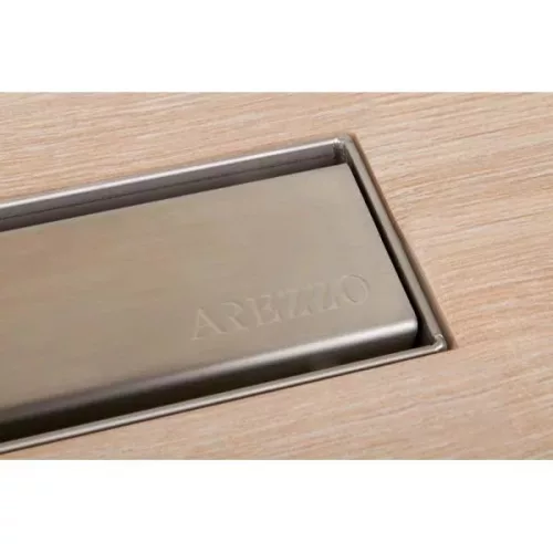 AREZZO design 900 mm-es rozsdamentes acél folyóka Steel ráccsal AR-900