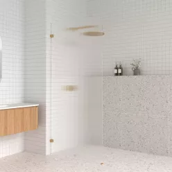  AREZZO design CLEAR walk-in zuhanyfal BAL, bordázott 900x2000