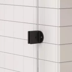   AREZZO design CLEAR walk-in zuhanyfalhoz profil szett, matt fekete