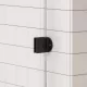 AREZZO design CLEAR walk-in zuhanyfalhoz profil szett, matt fekete