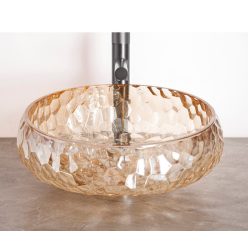 AREZZO design PRISMA ORA üvegmosdó, borostyán