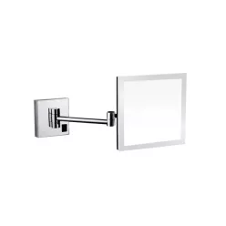   AREZZO design LED kozmetikai tükör szögletes, 5x nagyítással, króm