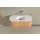 AREZZO design SELINA 120 cm-es ovális Fürdőszoba alsószekrény solid surface mosdóval, tölgy