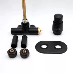   AREZZO design SPEARPEX/UNICO radiátor szelep fekete, jobb AR-SPEARPEX-B-R