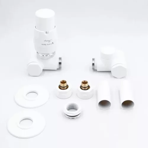 AREZZO design VARIOPEX/INTEGRA radiátor szelep fehér, bal AR-VARIOPEX-W-L
