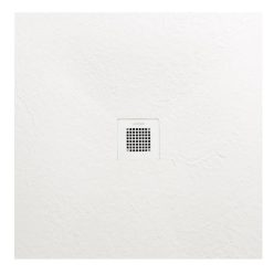   AREZZO design SOLIDSoft shower tray 100x100 cm, WHITE, with matching drain (2 boxes)