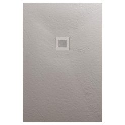   AREZZO design SOLIDSoft shower tray 120x90 cm, CONCRETE, with drain of the same color (2 boxes)