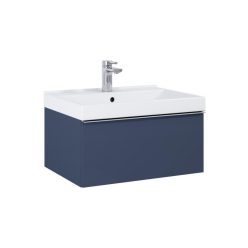   AREZZO design MONTEREY 60 cm base cabinet with 1 drawer in Matt Blue color, siphon cut-out
