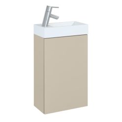   AREZZO design MINI 40 1 door matt beige (base cabinet + wash basin)