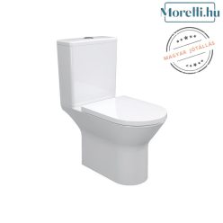   AREZZO design VERMONT rimless combi toilet with bottom/rear outlet