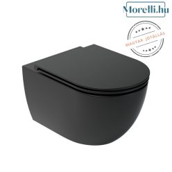 AREZZO design ARIZONA Vortex Rimless wall-hung toilet black