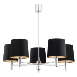   ARGON 2108 BOLZANO PLUS Modern Csillár Króm, Sötét Szürke E27 IP20