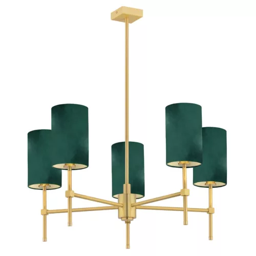 ARGON 2147 ABRUZZO Modern Csillár Csiszolt Sárgaréz, Zöld E14 IP20
