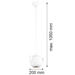   ARGON 3650 JAMAJKA Egyágú Függesztett Lámpa Fém GU10 IP20