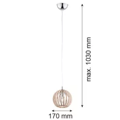 ARGON 3678 PORTORYKO Vintage Függesztett Lámpa E14 IP20