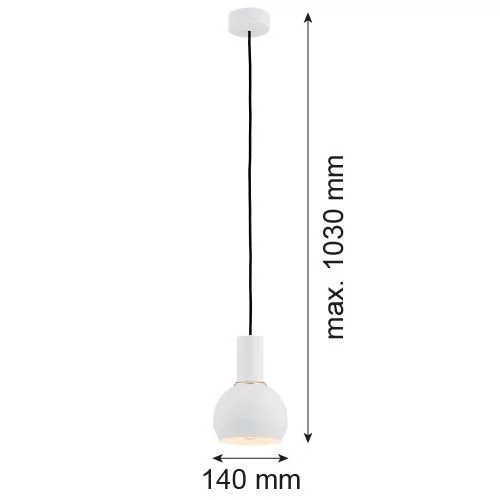ARGON 4215 SINES Egyágú Függesztett Lámpa Fém E27 IP20