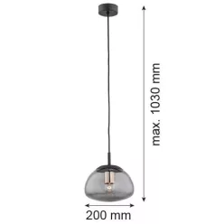 ARGON 4333 TRINI Egyágú Függesztett Lámpa Fém E27 IP20
