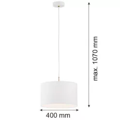 ARGON 4343 KARIN Ernyős Függesztett Lámpa Fehér E27 IP20