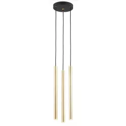   ARGON 6191 SICILIA PLUS Hengeres Függesztett Lámpa Sárgaréz, Fekete Struktúra G9 IP20