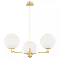   ARGON 6307 PALOMA Glamour Csillár Opál szőnyeg, Csiszolt sárgaréz E14 IP20