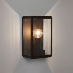   ASTRO LIGHTING 1095040 HOMEFIELD Klasszikus Kültéri Fali Lámpa Fekete E14 IP44