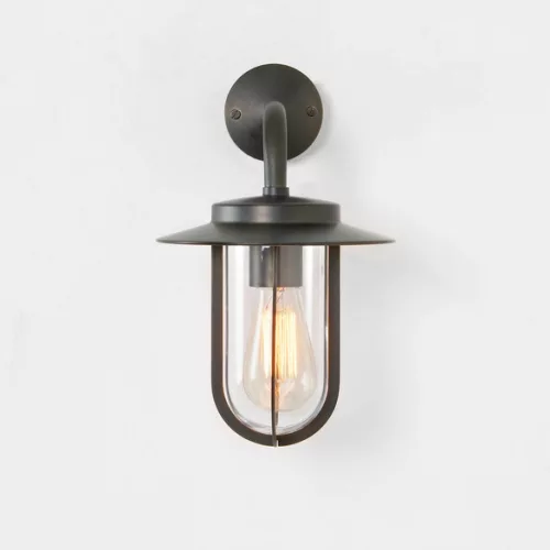 ASTRO LIGHTING 1096009 MONTPARNASSE Klasszikus Kültéri Fali Lámpa Barna, Átlátszó E27 IP44
