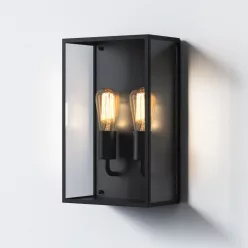   ASTRO LIGHTING 1183027 MESSINA Modern Kültéri Fali Lámpa Fekete E27 IP44