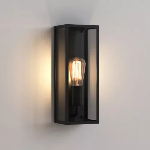 ASTRO LIGHTING 1183029 MESSINA Klasszikus Kültéri Fali Lámpa Fekete E27 IP44