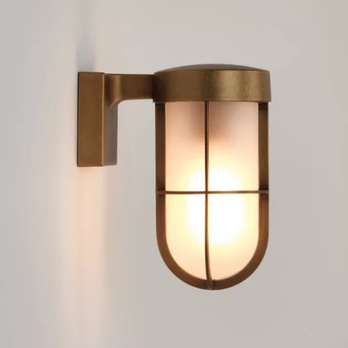 ASTRO LIGHTING 1368008 CABIN Klasszikus Kültéri Fali Lámpa Fehér, Idős Réz E27 IP44