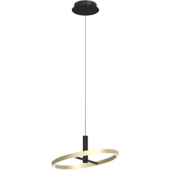   AVIANO LIGHTING 6016-104L BREST Modern Led Függesztett Lámpa Fekete, Arany LED IP20