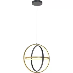   AVIANO LIGHTING 6048-0110 LORIA Modern Led Függesztett Lámpa Matt Fekete, Arany LED IP20