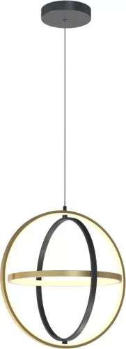 AVIANO LIGHTING 6048-0110 LORIA Modern Led Függesztett Lámpa Matt Fekete, Arany LED IP20