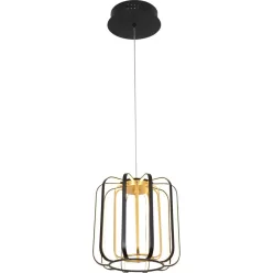   AVIANO LIGHTING 6210-0110 XARA Modern Led Függesztett Lámpa Fekete, Arany LED IP20