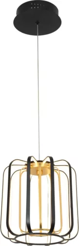 AVIANO LIGHTING 6210-0110 XARA Modern Led Függesztett Lámpa Fekete, Arany LED IP20