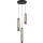 AVIANO LIGHTING 6223-0310 CILINDRO Többágú Függesztett Lámpa Fekete, Füstös LED IP20