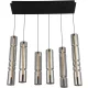 AVIANO LIGHTING 6223-0610 CILINDRO Többágú Függesztett Lámpa Fekete, Füstös LED IP20