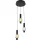 AVIANO LIGHTING 6224-0310 RONDA Többágú Függesztett Lámpa Fekete, Füstös LED IP20