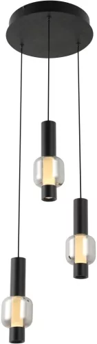 AVIANO LIGHTING 6224-0310 RONDA Többágú Függesztett Lámpa Fekete, Füstös LED IP20