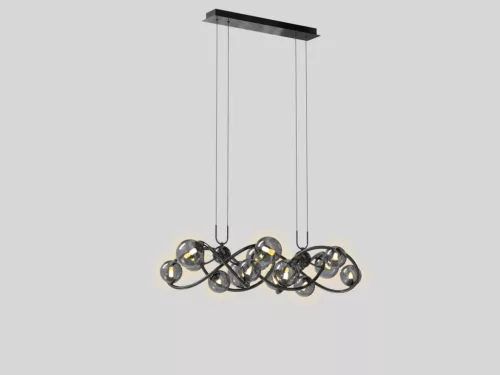 AVIANO LIGHTING 7014-1405 NANCY Modern Függesztett Lámpa Fekete, Füstös G9 IP20