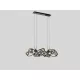 AVIANO LIGHTING 7014-1405 NANCY Modern Függesztett Lámpa Fekete, Füstös G9 IP20