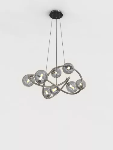 AVIANO LIGHTING 7014-805 NANCY Modern Függesztett Lámpa Fekete, Füstös G9 IP20